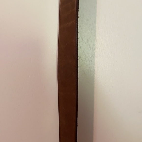 Western Brown Leather Belt - Picture 3 of 5